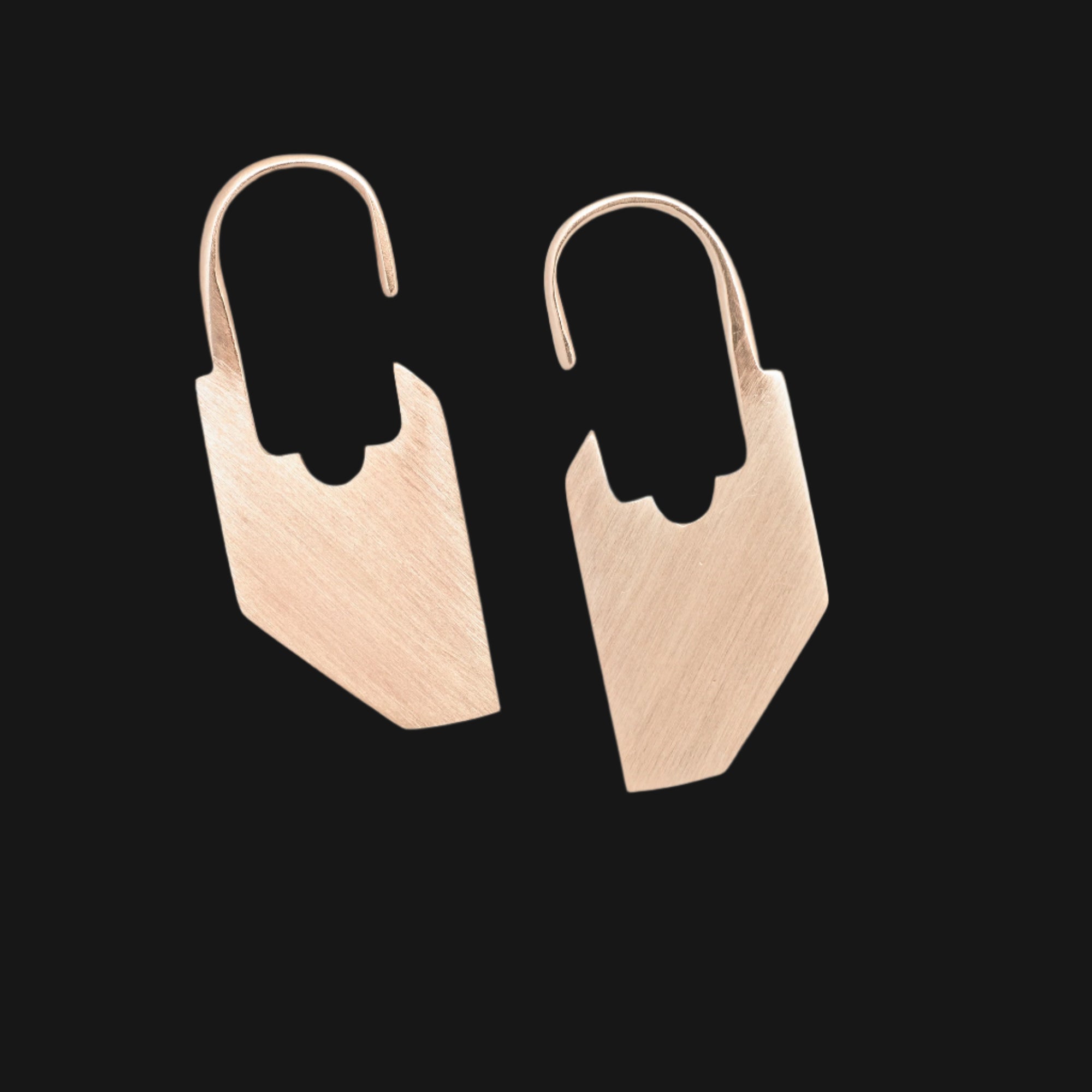 Canyon Earrings in solid 9ct Rose Gold