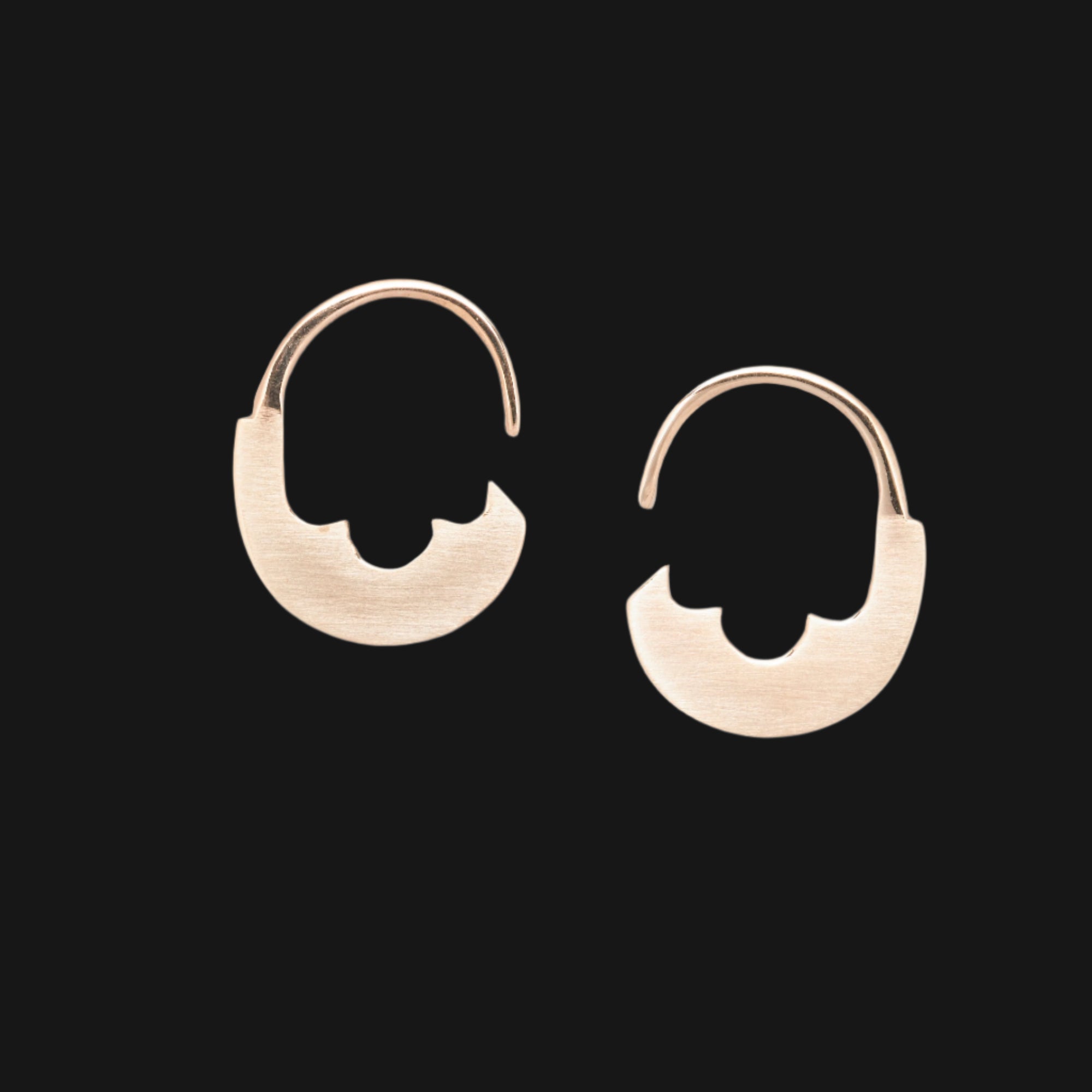 Desert Bloom Earrings in solid 9ct Rose Gold