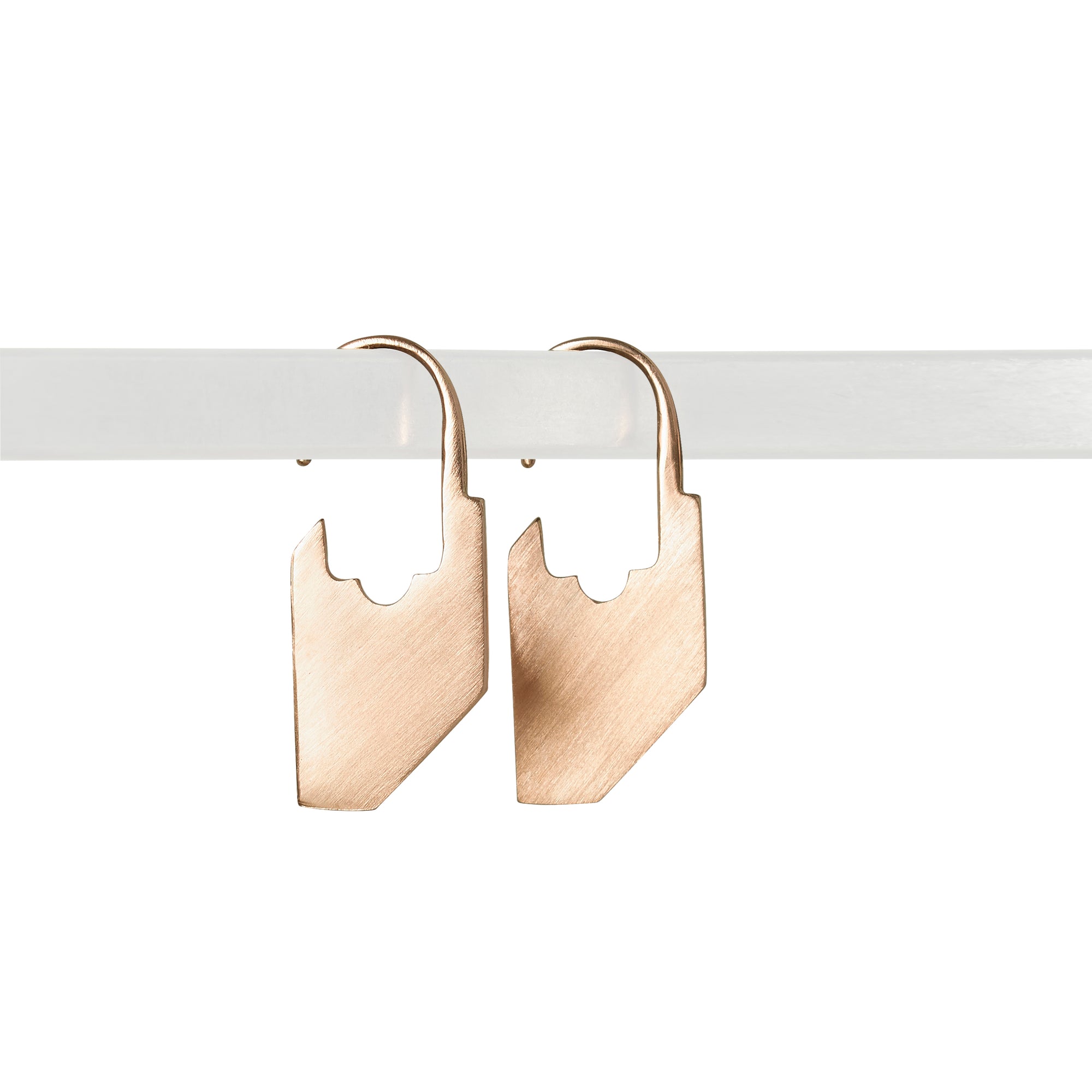 Canyon Earrings in solid 9ct Rose Gold