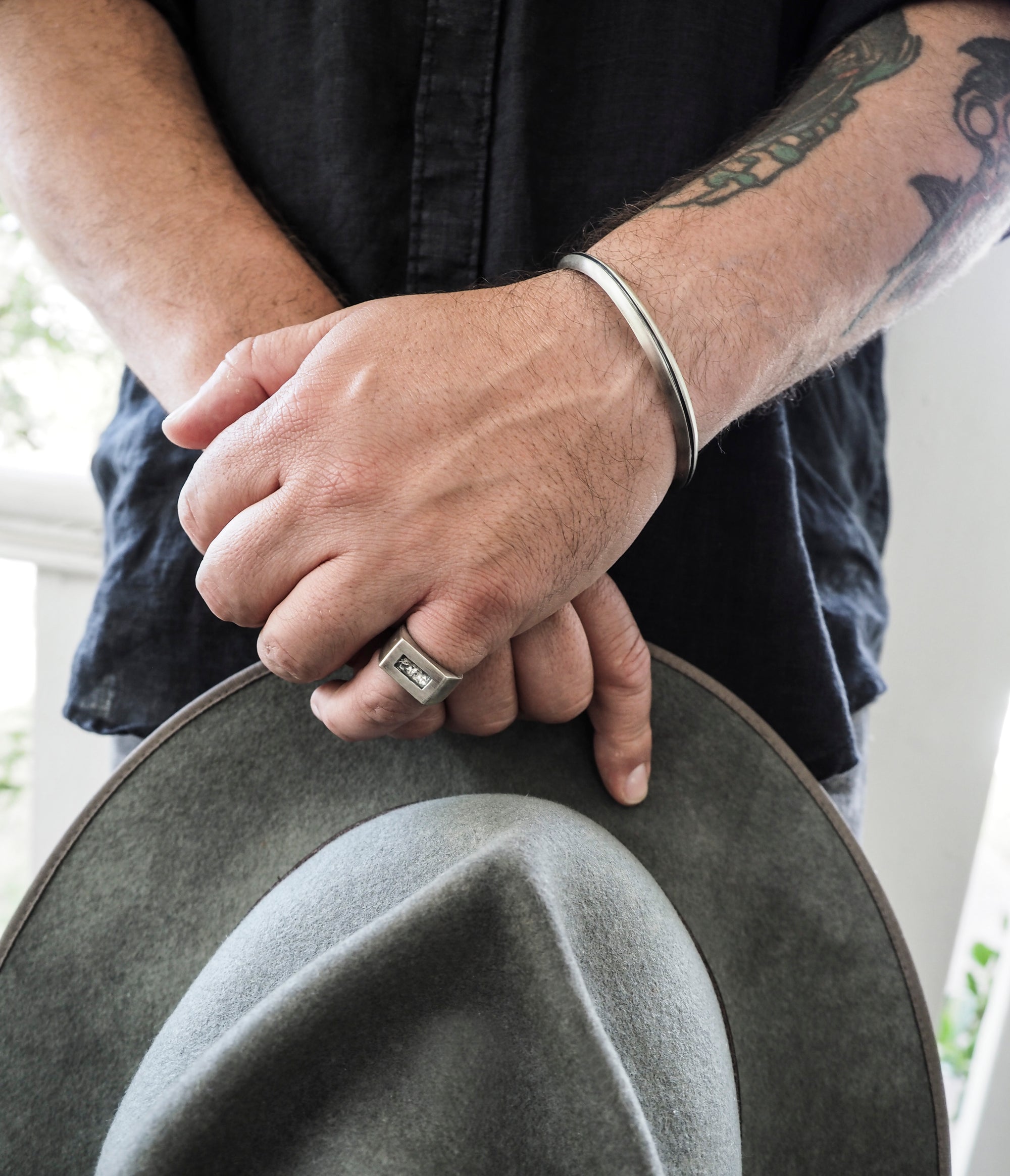 Alluvial Cuff in Sterling Silver