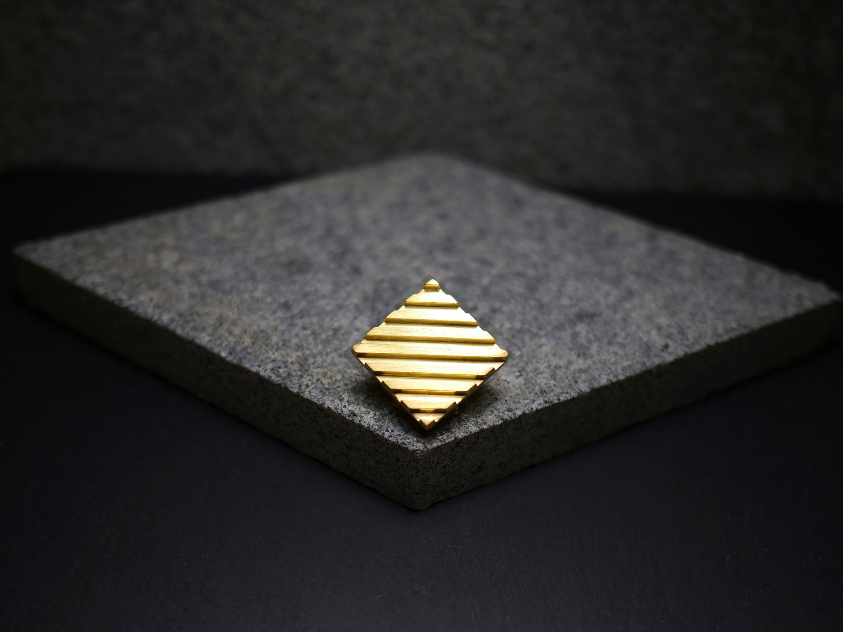 Handmade gold plated diamond bolo tie