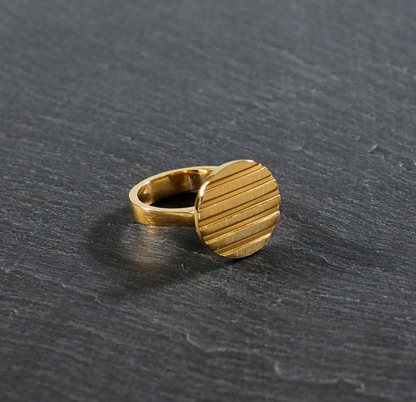 Circulo Ring 24kt Plated Yellow Gold on Sterling Silver