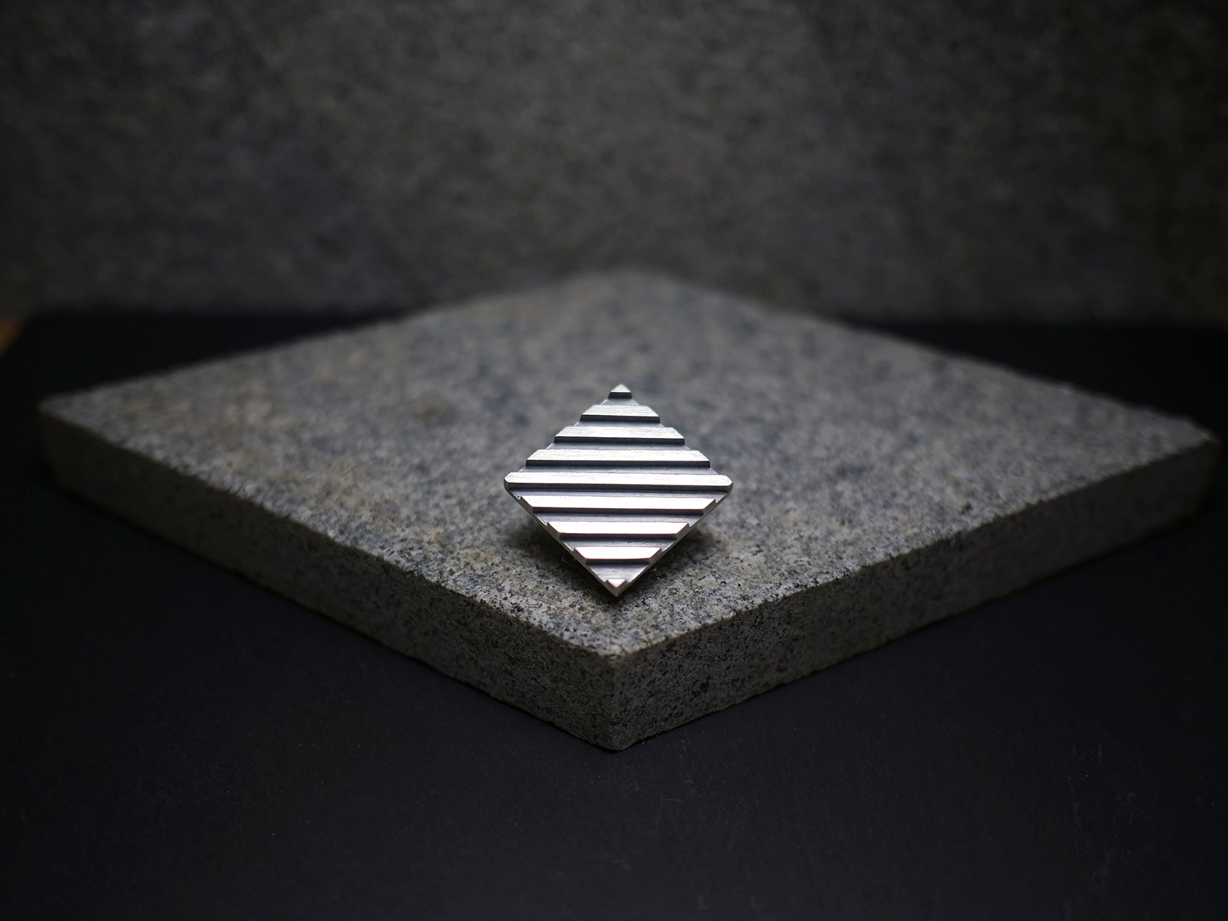 Handmade silver diamond bolo tie