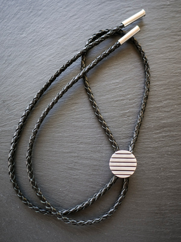 Handmade silver bolo tie