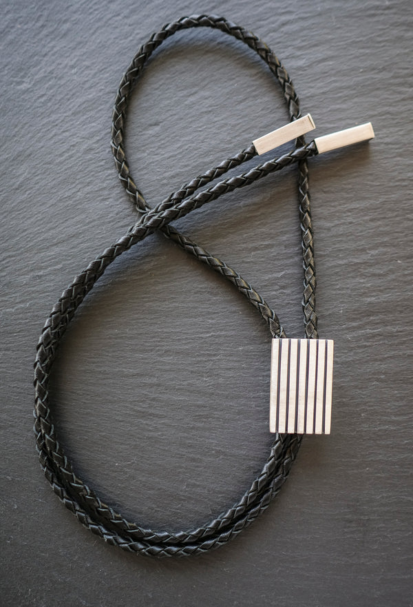 Handmade silver bolo tie